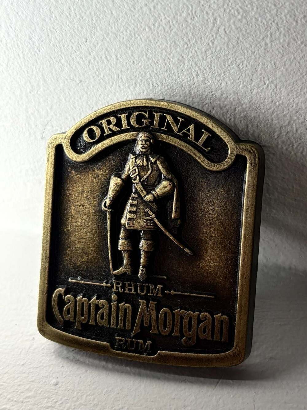 Captain Morgan Original Rhum Belt Buckle Brass Vintage - Picture 2 of 3
